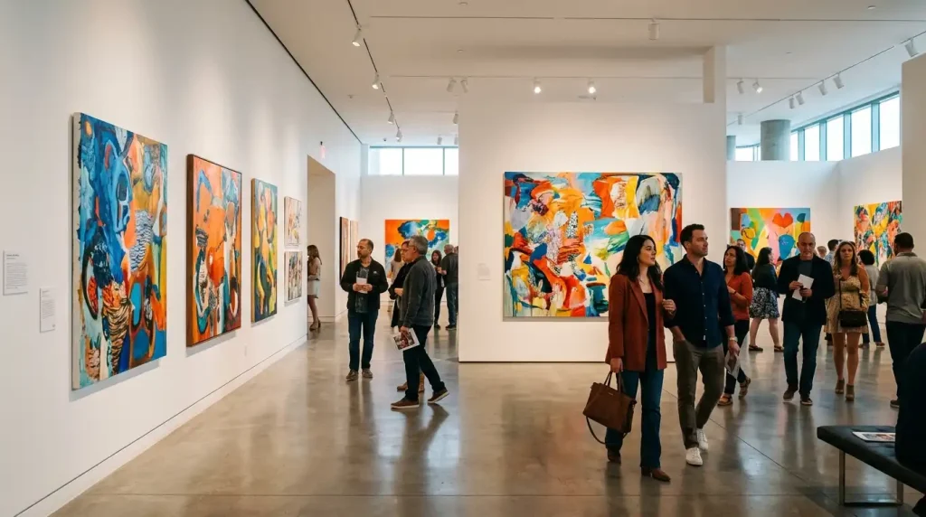 gallery exhibiting contemporary