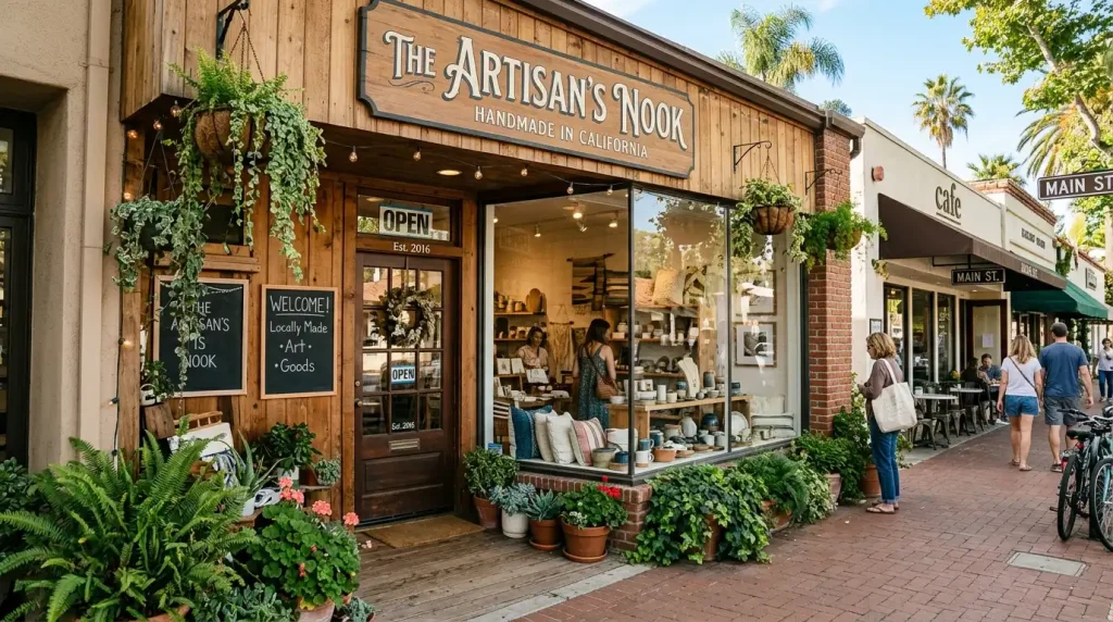 storefront boutique of artisan shop